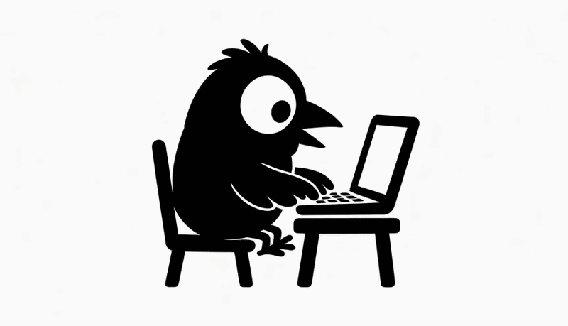 Cawing Crow Media mascot animation